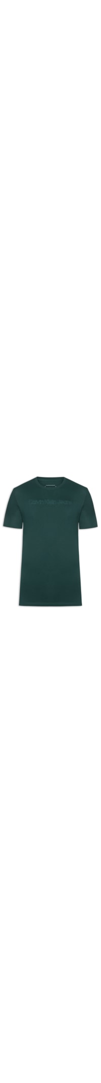 Camiseta Masculina Manga Curta Embossed + Bordado - Verde