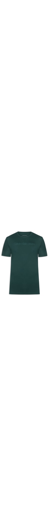 Camiseta Masculina Manga Curta Embossed + Bordado - Verde
