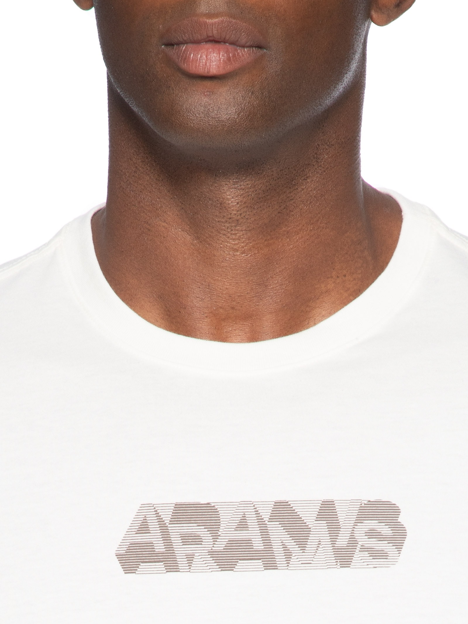 Camiseta Masculina Manga Curta Estampa Geométrica Branco Aramis