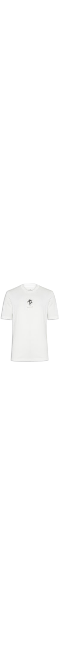 Camiseta Masculina Manga Curta Estampada - Branco
