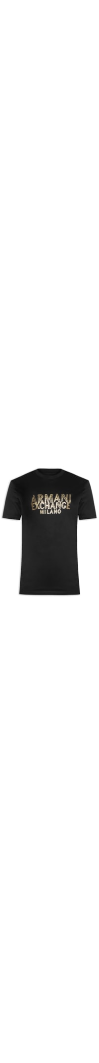 Camiseta Masculina Manga Curta Estampada Masculina - Preto