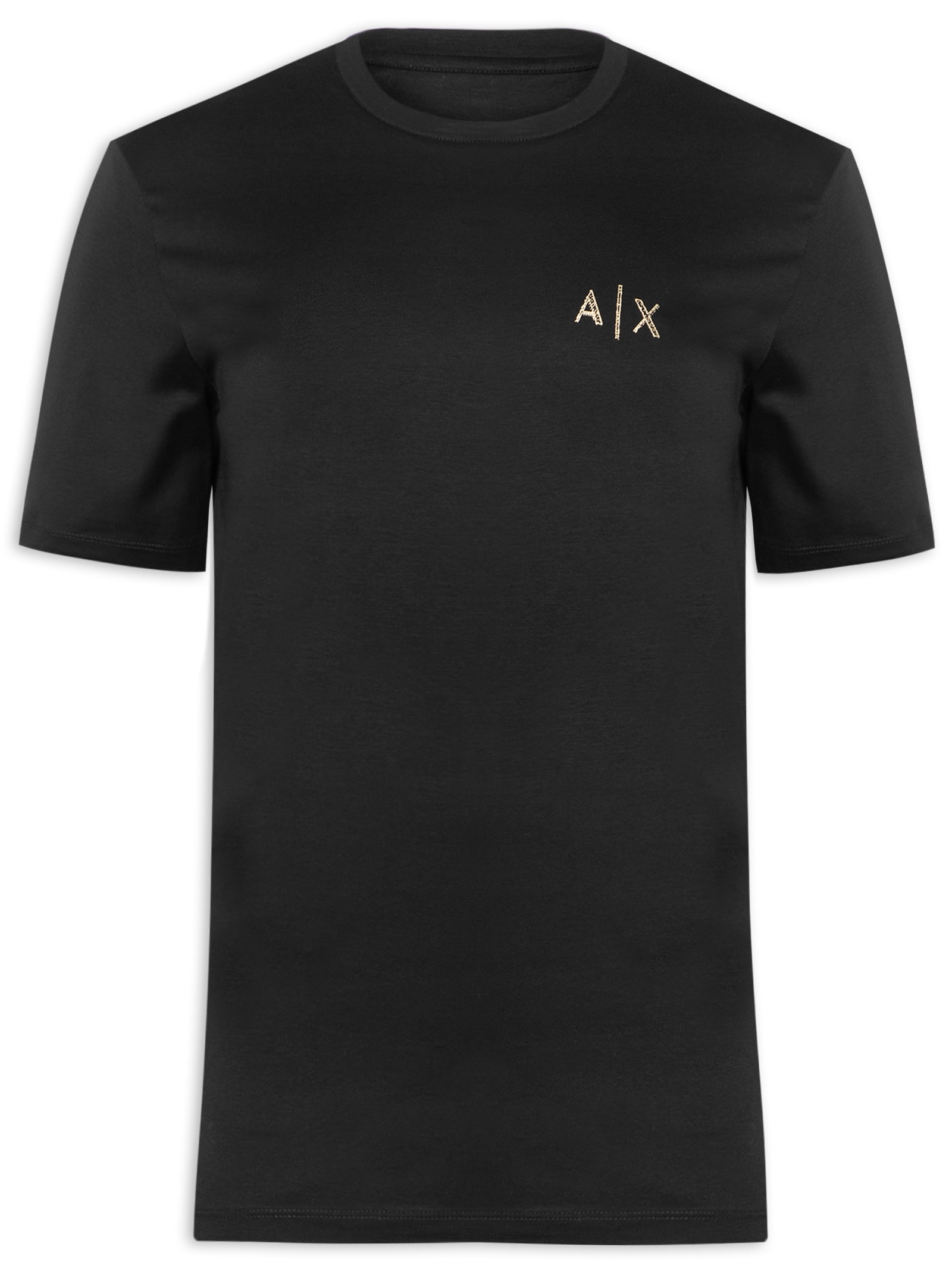 Armani Exchange - Camiseta Masculina Manga Curta Estampada - Preto