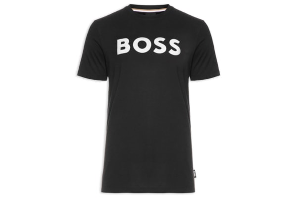 Camiseta Masculina Manga Curta Estampada Tiburt - Preto