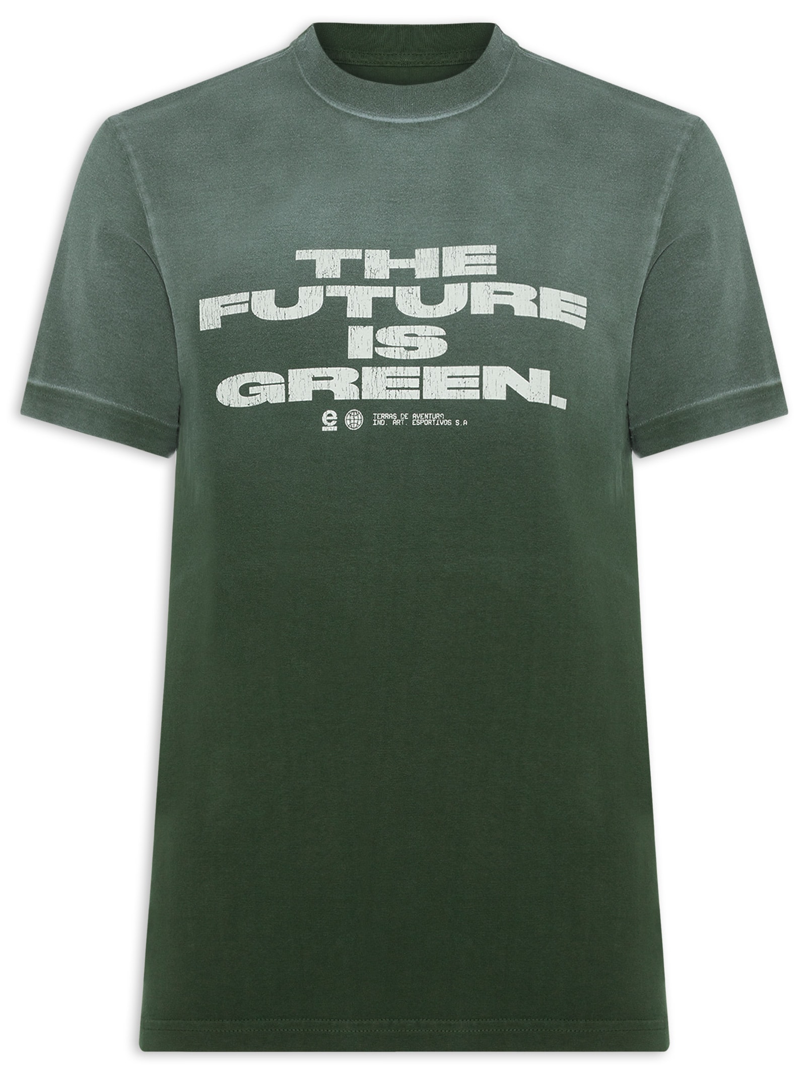 Camiseta Masculina Manga Curta Future Is Green Verde Osklen