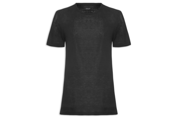 Camiseta Masculina Manga Curta Gola Carca Perfect T  - Preto