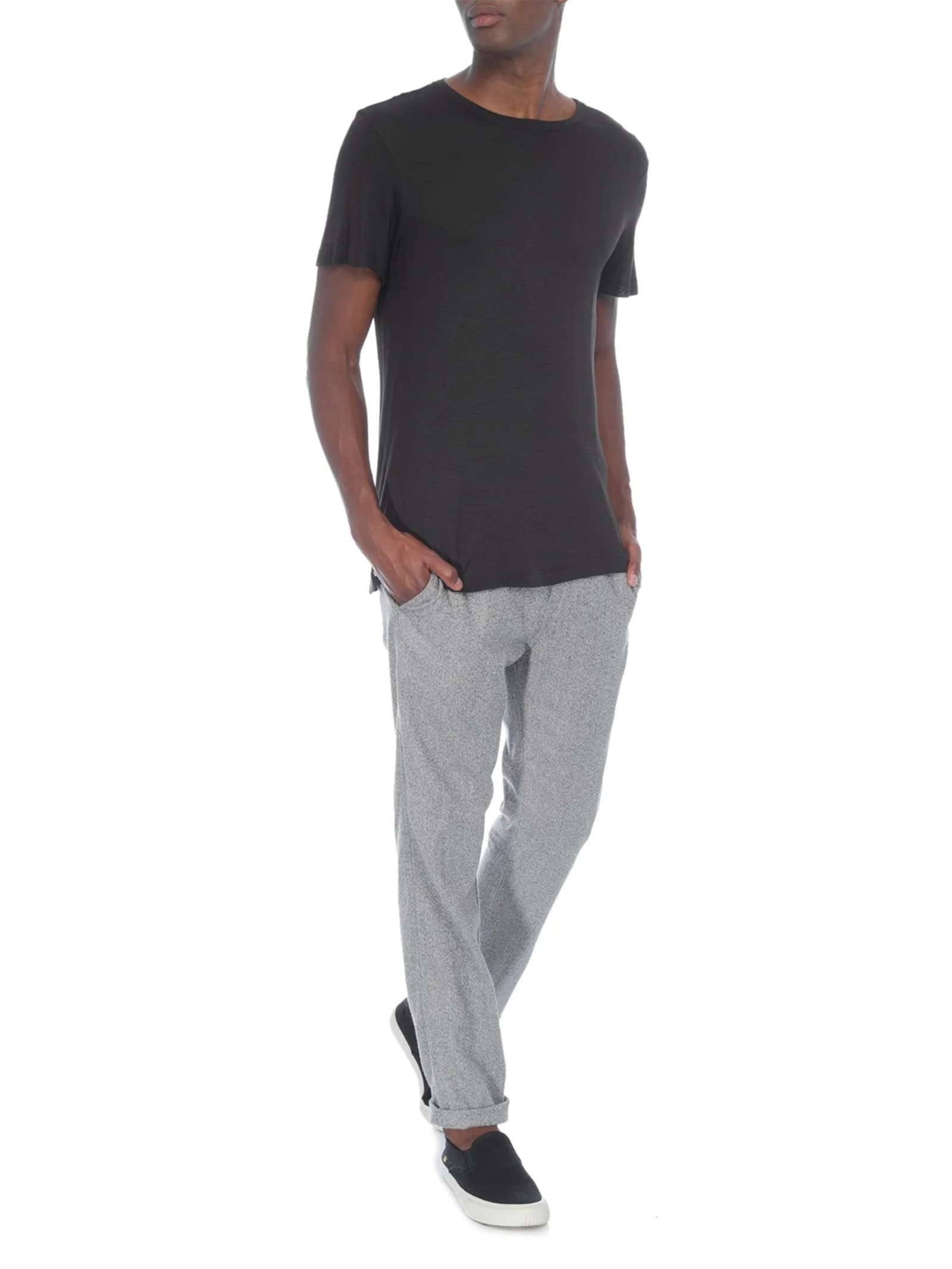 Camiseta Masculina Manga Curta Gola Carca Perfect T  Preto Osklen
