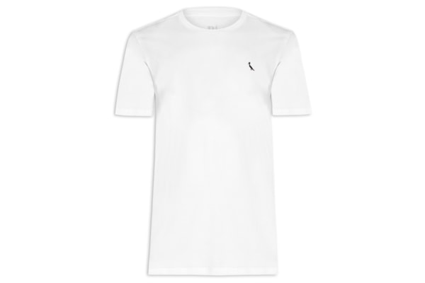 Camiseta Masculina Manga Curta Gola Care - Off White