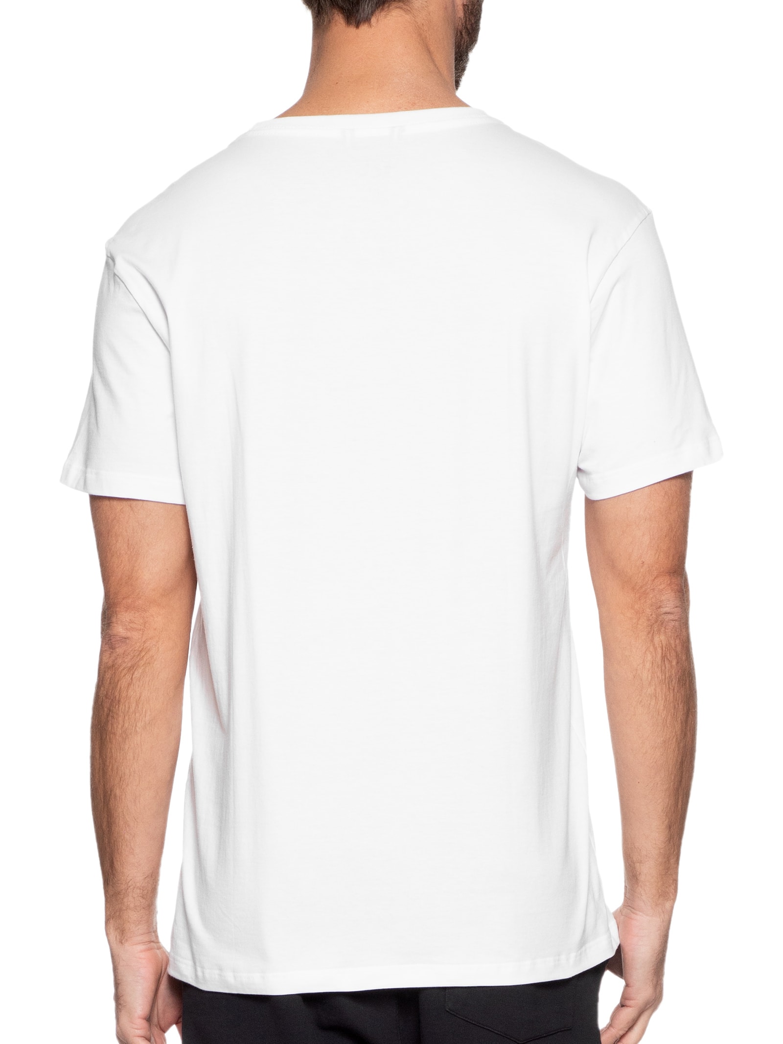 Camiseta Masculina Manga Curta Gola Care Off White Reserva