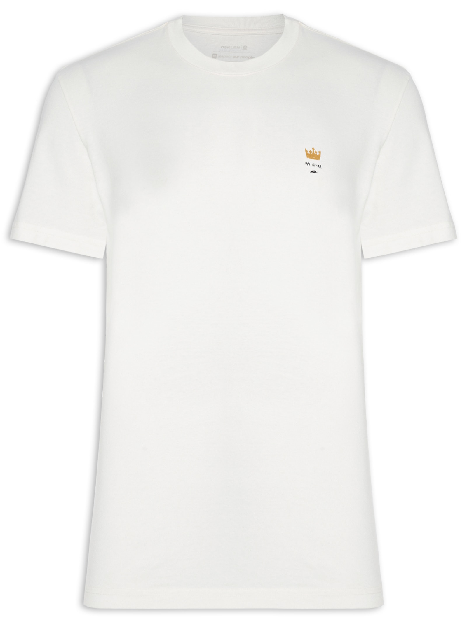 Camiseta Masculina Manga Curta Gola Careca 1989 Rj Made In Brazil Branco Osklen