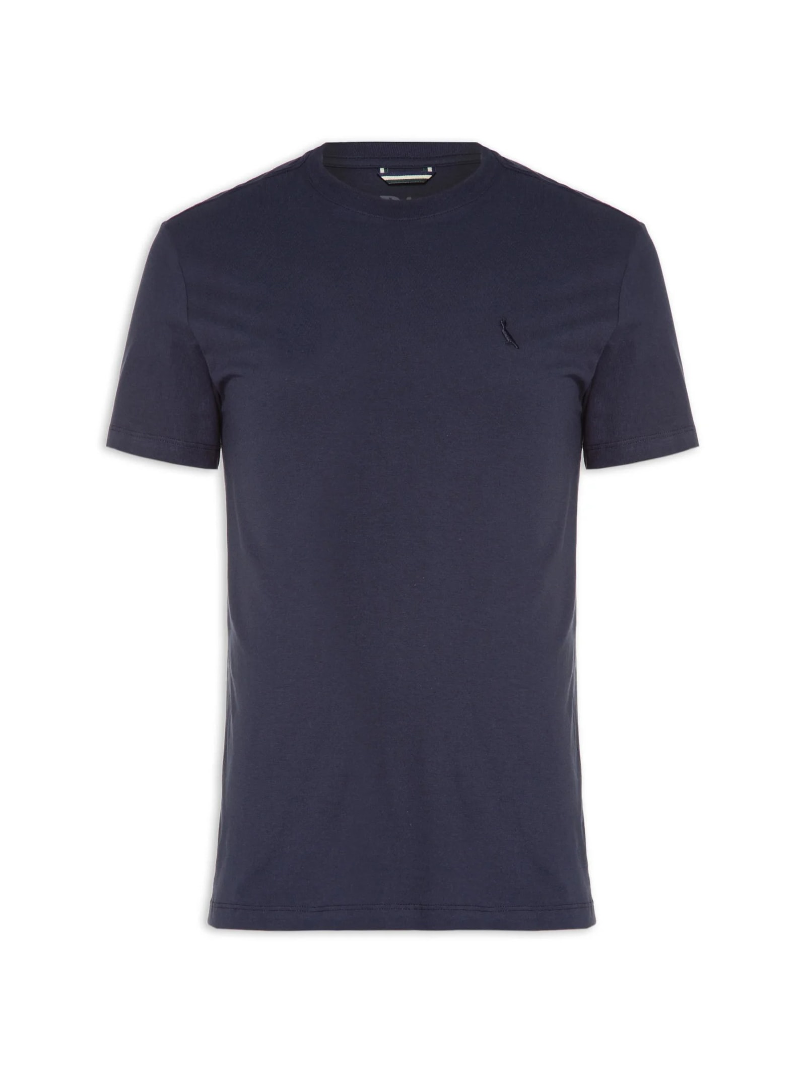 Camiseta Masculina Manga Curta Gola Careca Azul Reserva