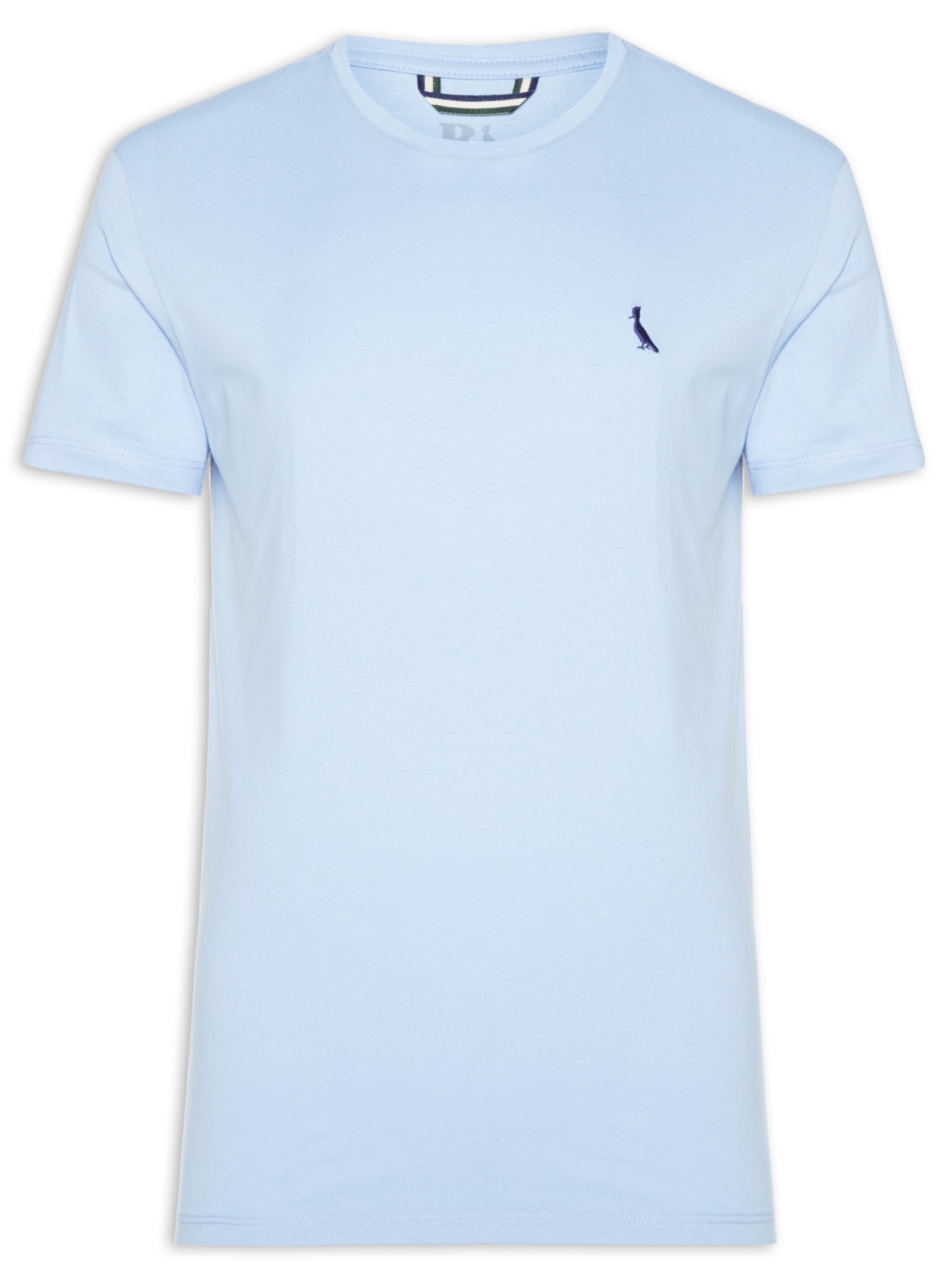 Camiseta Masculina Manga Curta Gola Careca Azul Reserva