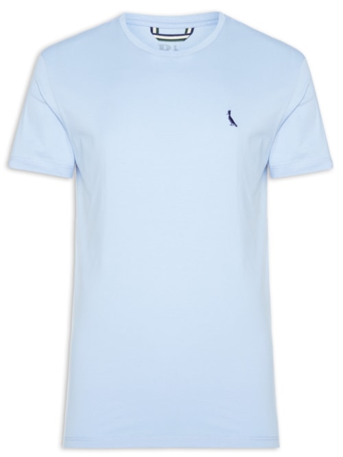 Camiseta Masculina Manga Curta Gola Careca - Azul