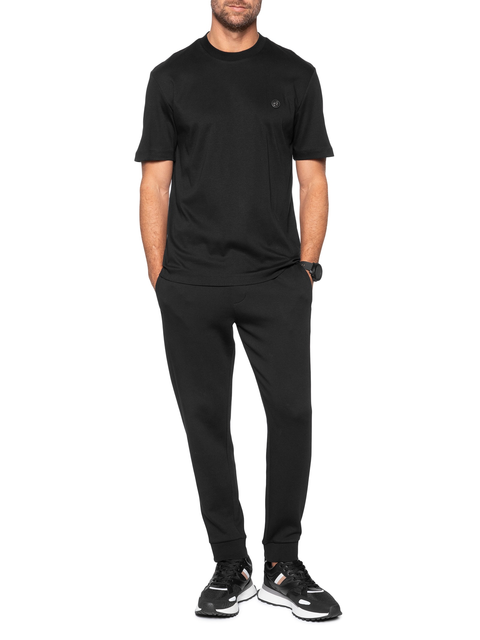Camiseta Masculina Manga curta Gola Careca C-Taut 01 Preto Boss