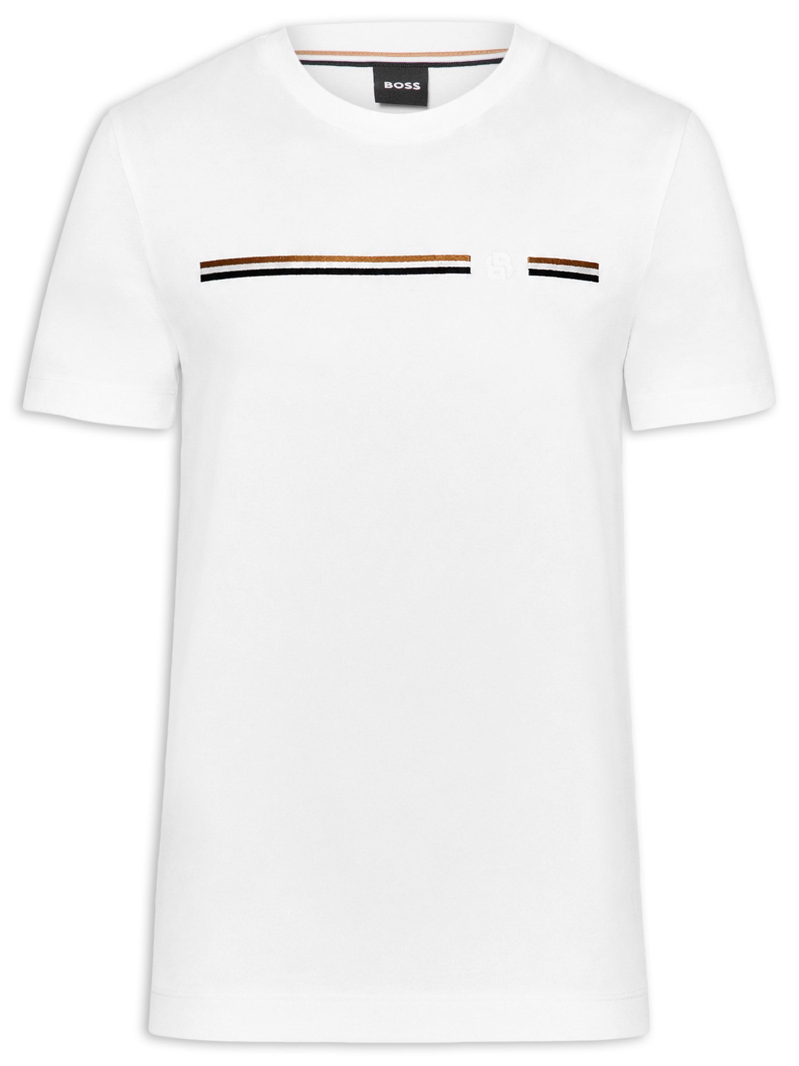 Camiseta Masculina Manga Curta Gola Careca C-Taut 41 Branco Boss