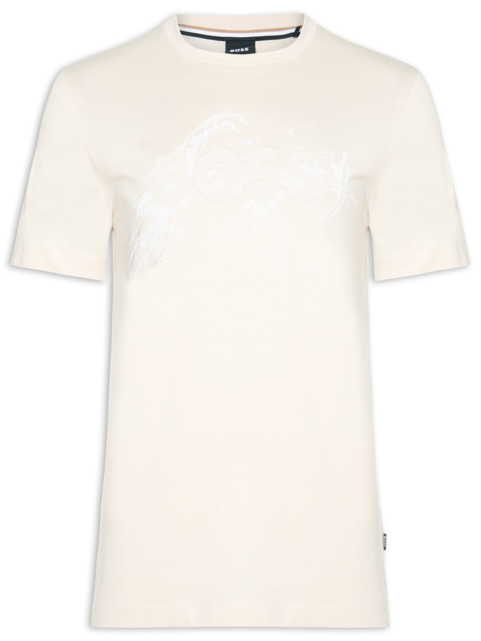Camiseta Masculina Manga Curta Gola Careca C-Thompson  Branco Boss