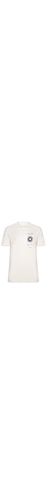 Camiseta Masculina Manga Curta Gola Careca Caiçara Sol - Branco