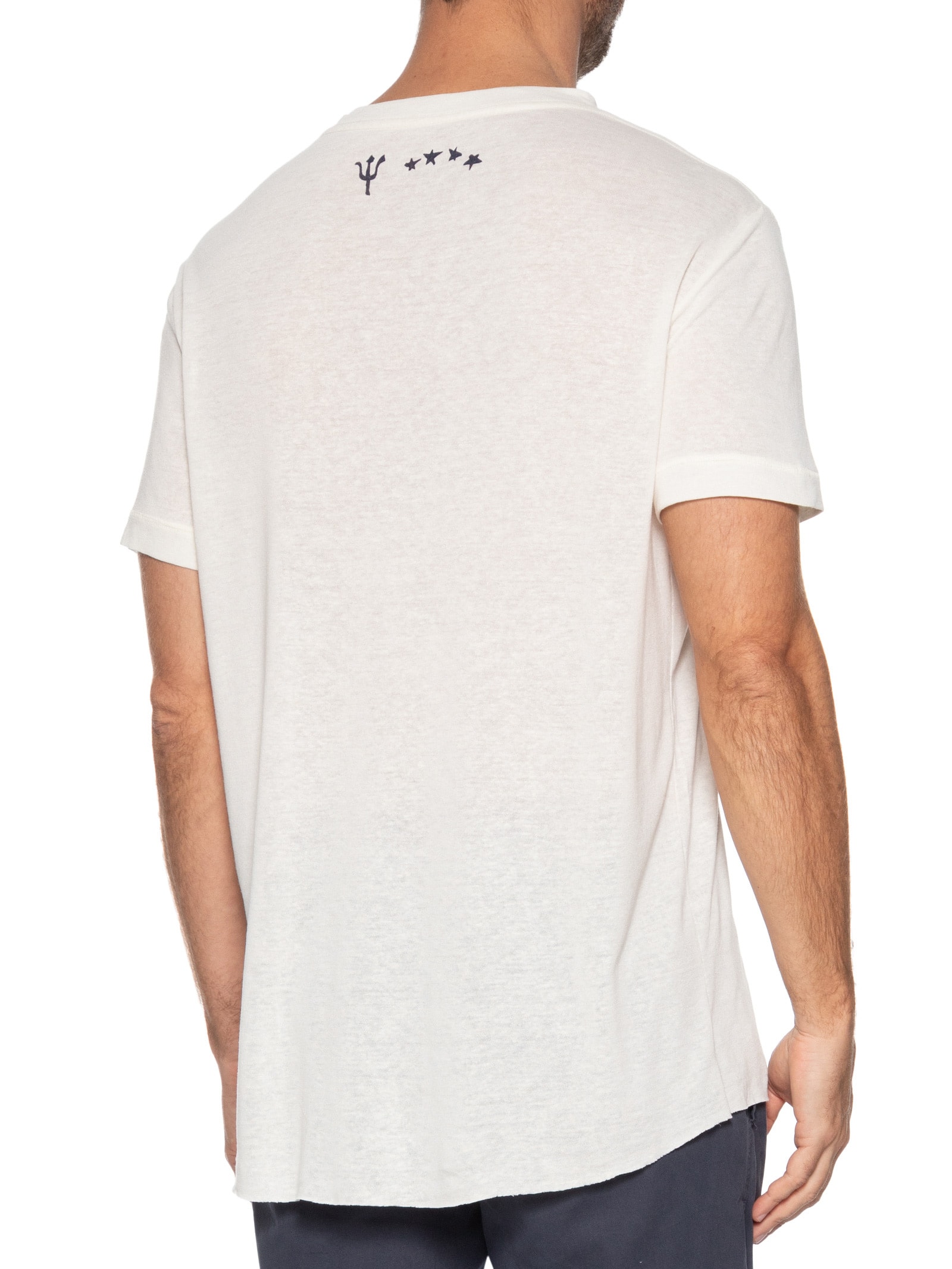 Camiseta Masculina Manga Curta Gola Careca Caiçara Sol  Branco Osklen
