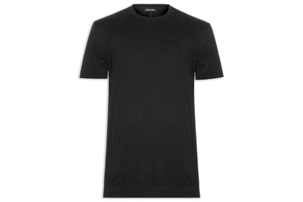 Camiseta Masculina Manga Curta Gola Careca Classic Cotton - Preto