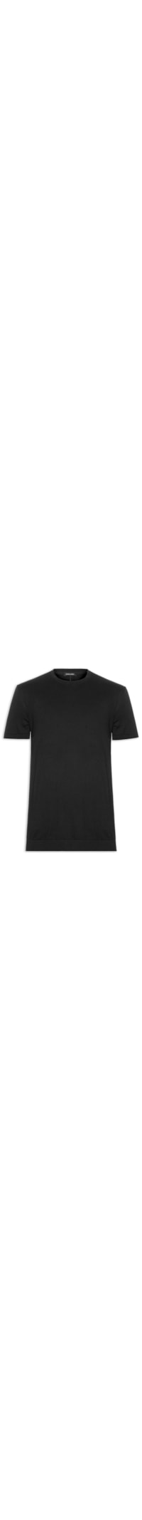 Camiseta Masculina Manga Curta Gola Careca Classic Cotton - Preto