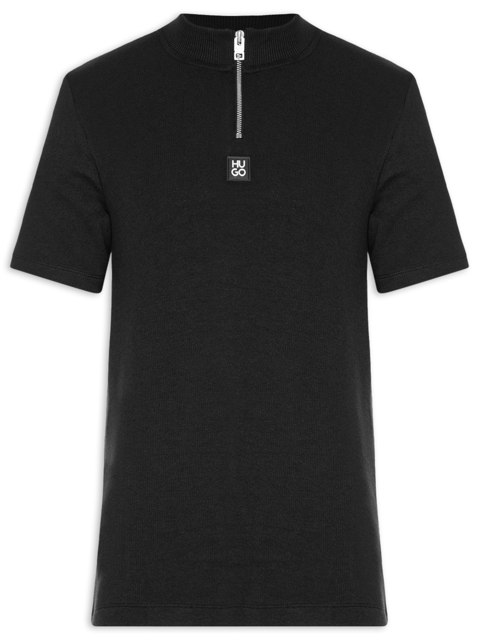 Camiseta Masculina Manga Curta Gola Careca Dabi Preto Hugo