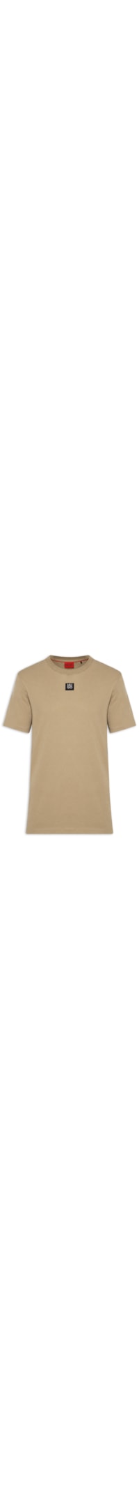 Camiseta Masculina Manga Curta Gola Careca Dalile - Bege