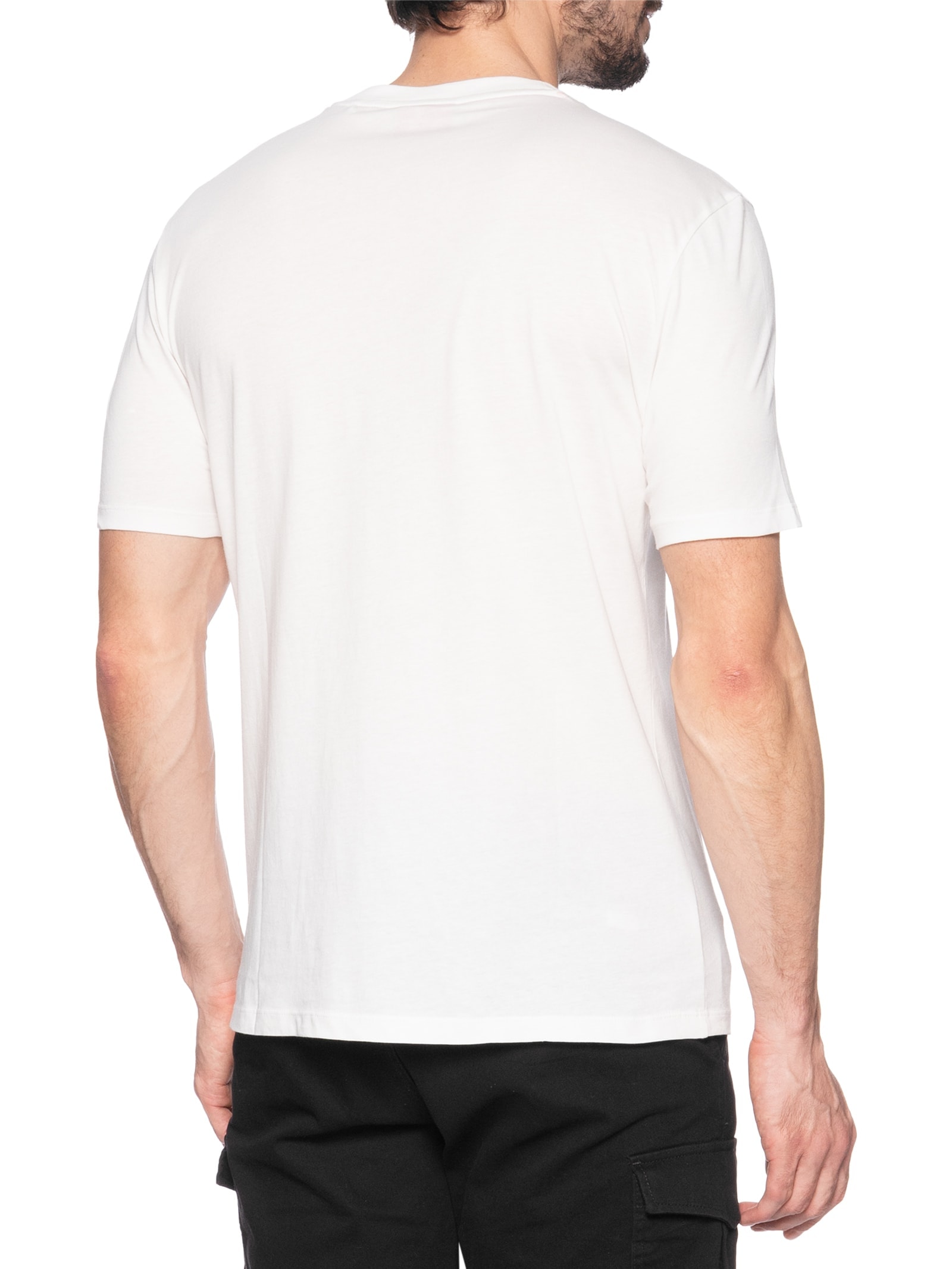 Camiseta Masculina Manga Curta Gola Careca Dero  Off White Hugo