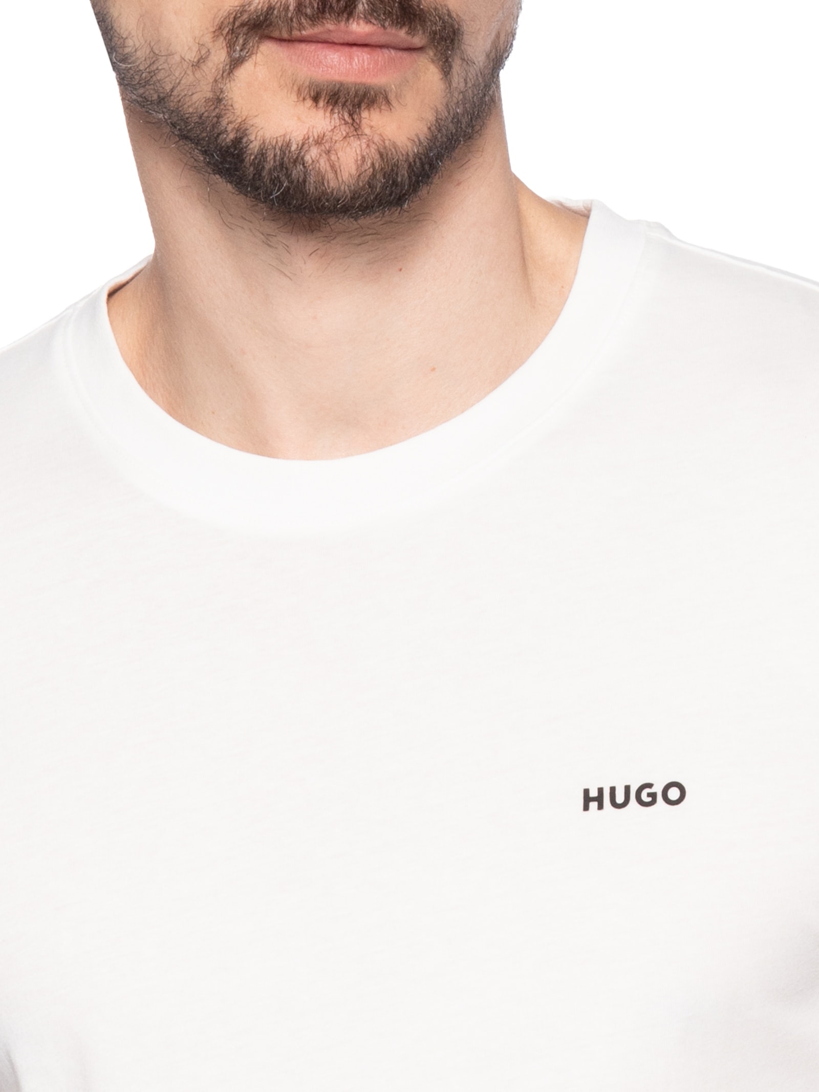 Camiseta Masculina Manga Curta Gola Careca Dero  Off White Hugo