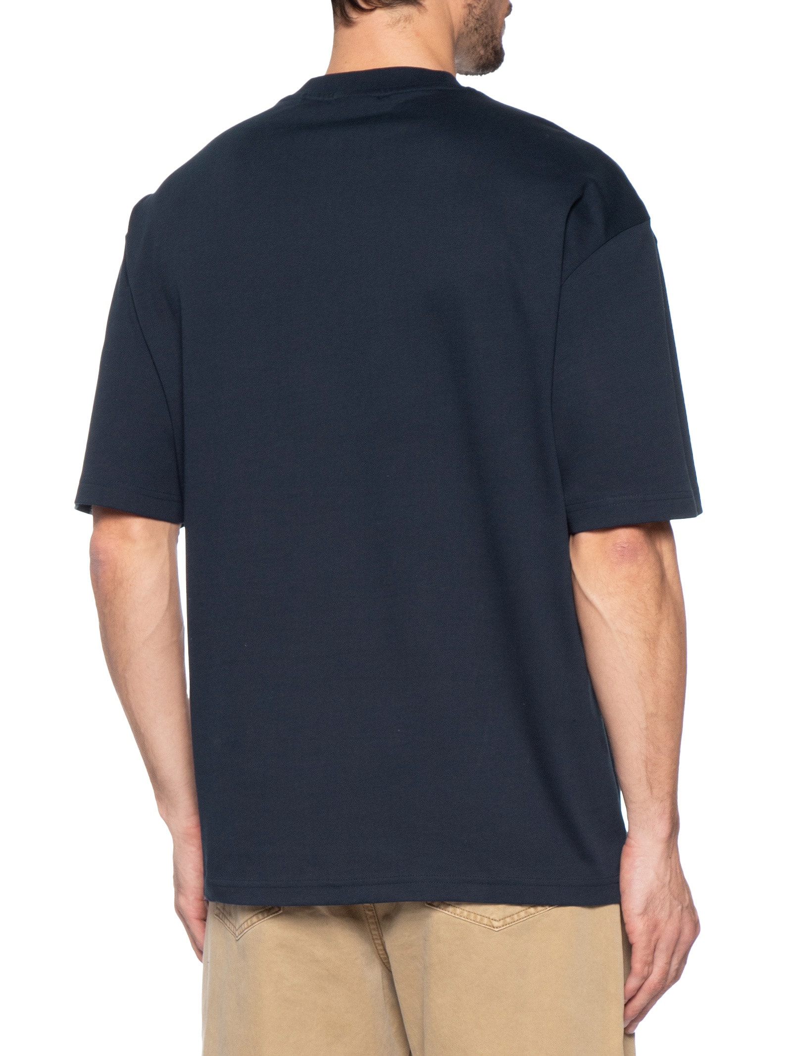 Camiseta Masculina Manga Curta Gola Careca Dinkee Azul Hugo