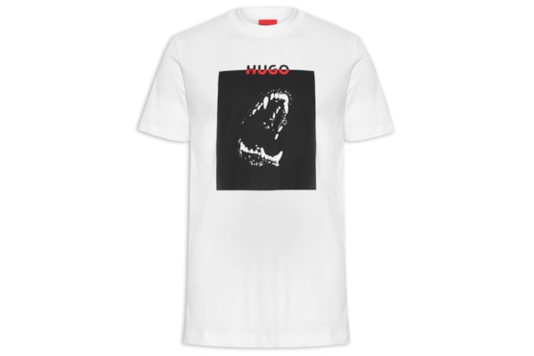 Camiseta Masculina Manga Curta Gola Careca Dobero  - Branco
