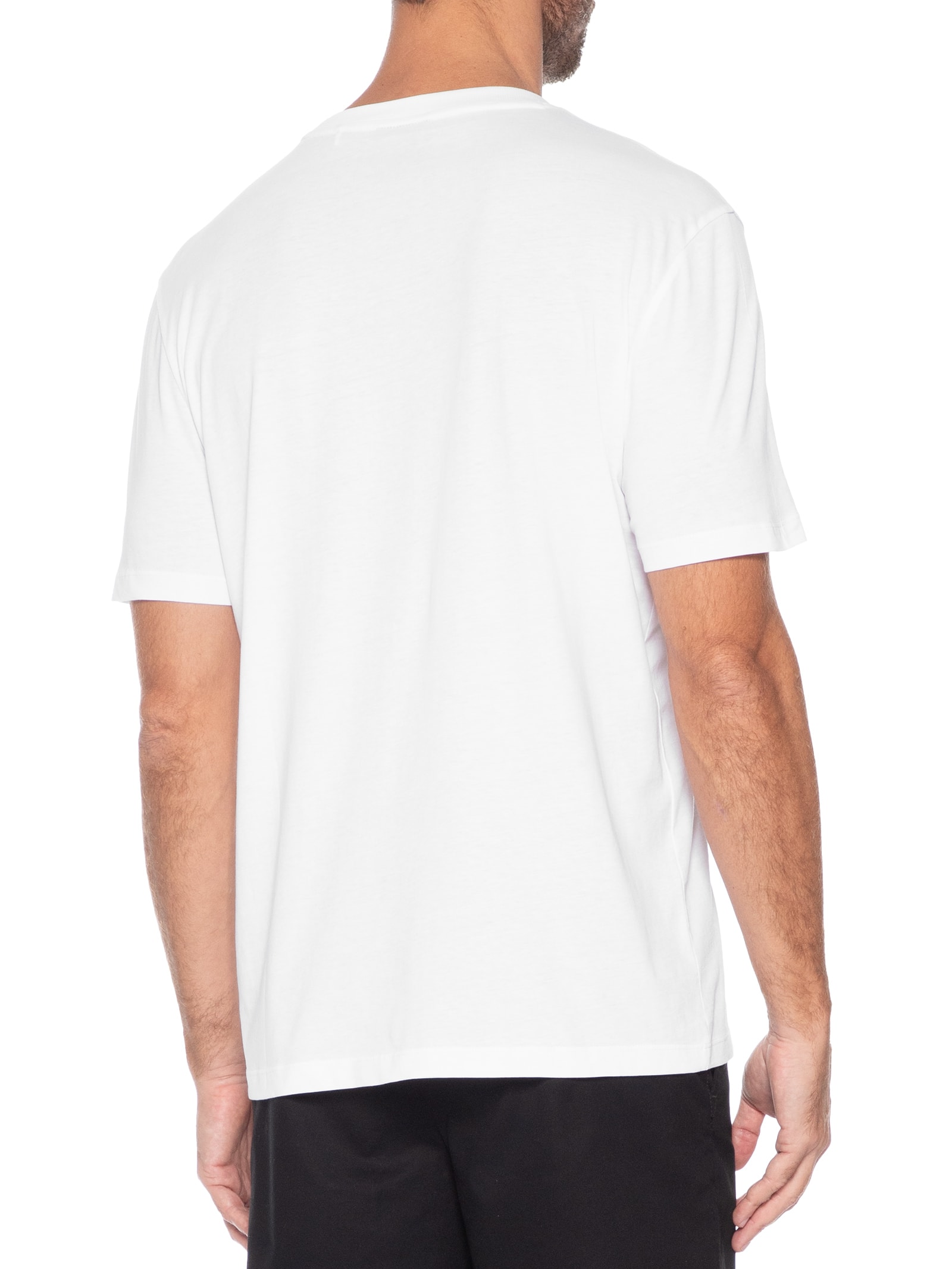 Camiseta Masculina Manga Curta Gola Careca Dorosi Branco Hugo