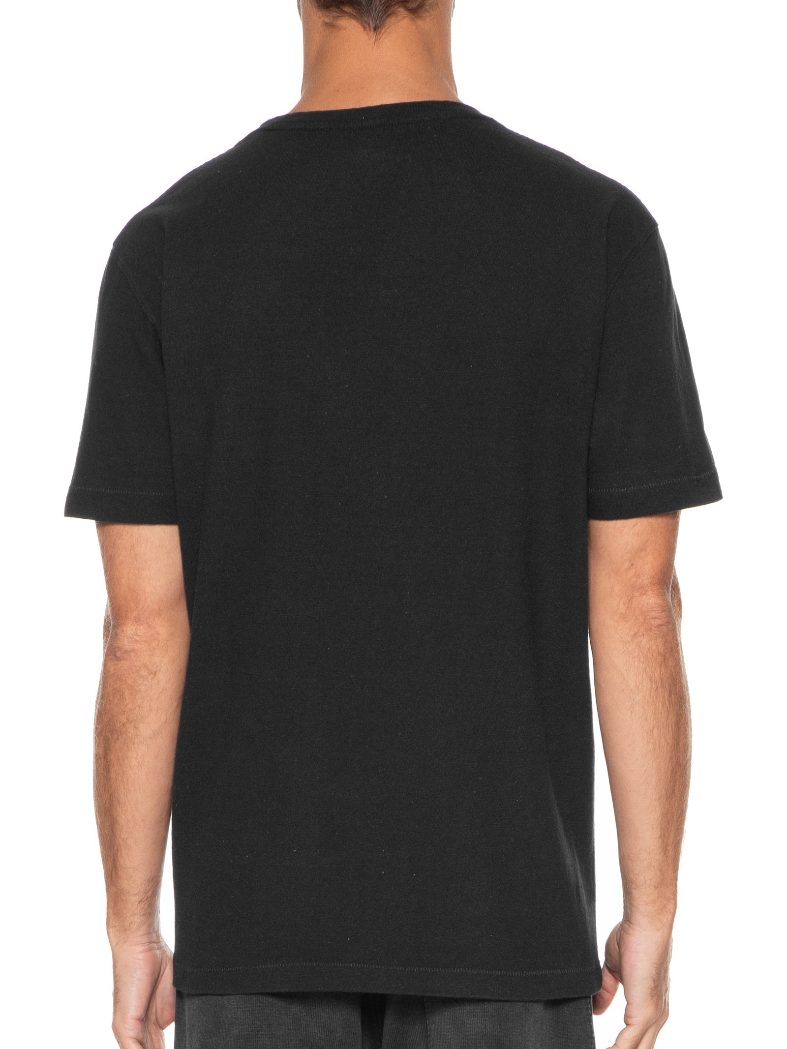 Camiseta Masculina Manga Curta Gola Careca Double 6 Es Preto Osklen