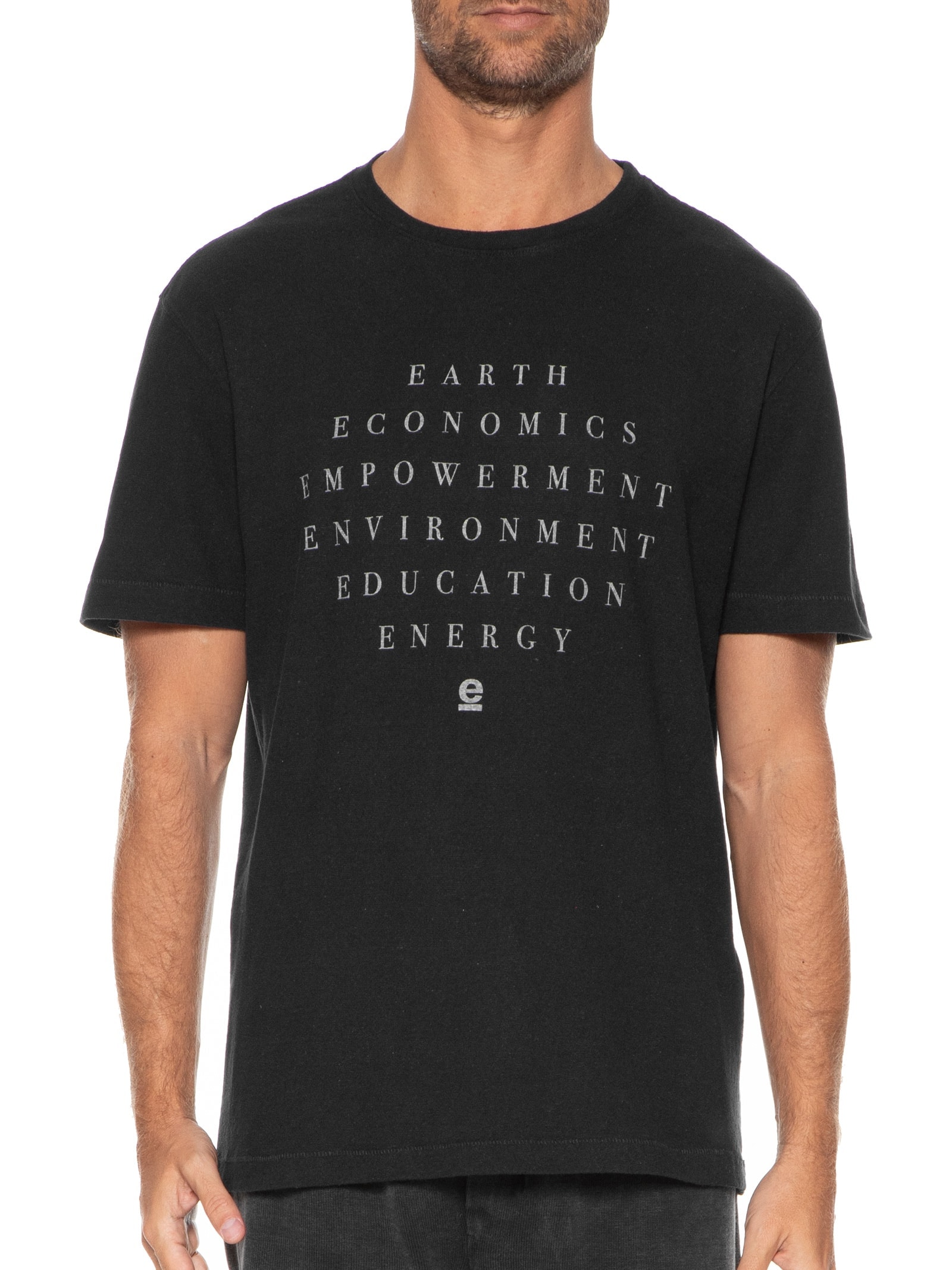 Camiseta Masculina Manga Curta Gola Careca Double 6 Es Preto Osklen
