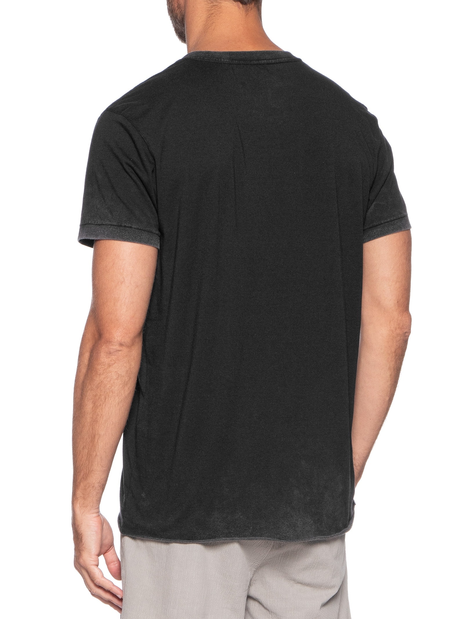 Camiseta Masculina Manga Curta Gola Careca Double Arpx Handmade  Preto Osklen