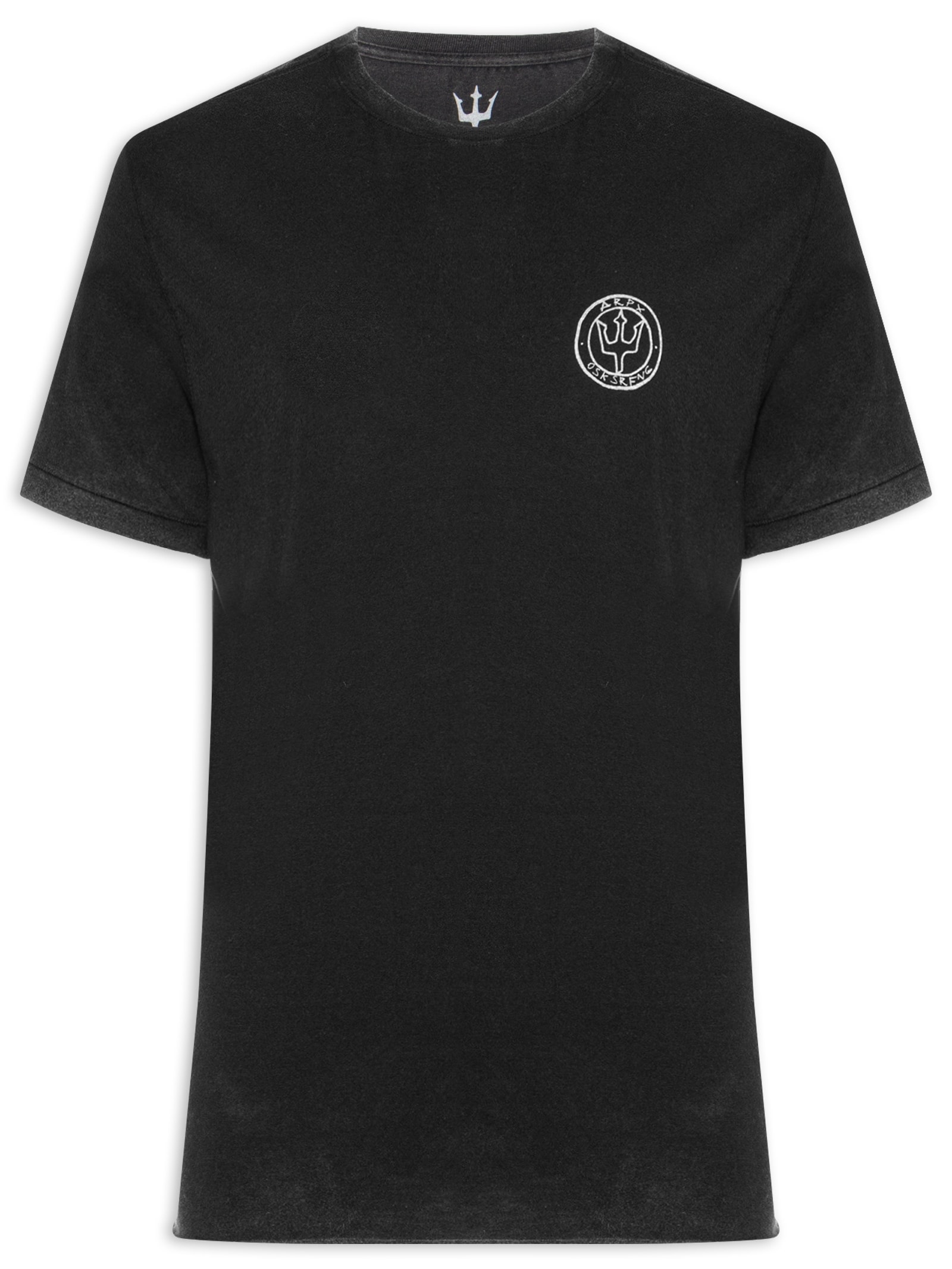 Camiseta Masculina Manga Curta Gola Careca Double Arpx Handmade  Preto Osklen