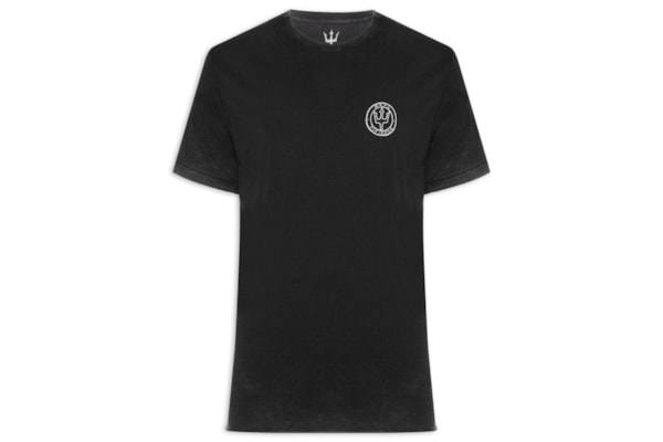 Camiseta Masculina Manga Curta Gola Careca Double Arpx Handmade  - Preto