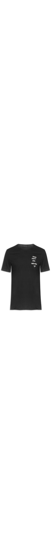 Camiseta Masculina Manga Curta Gola Careca Double Face Ride Fast - Preto