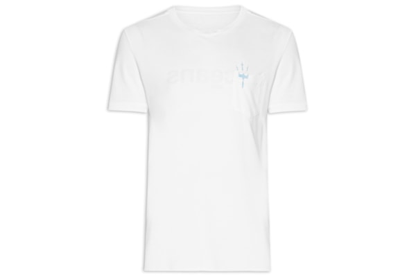 Camiseta Masculina Manga Curta Gola Careca Double Oceans Mc - Branca