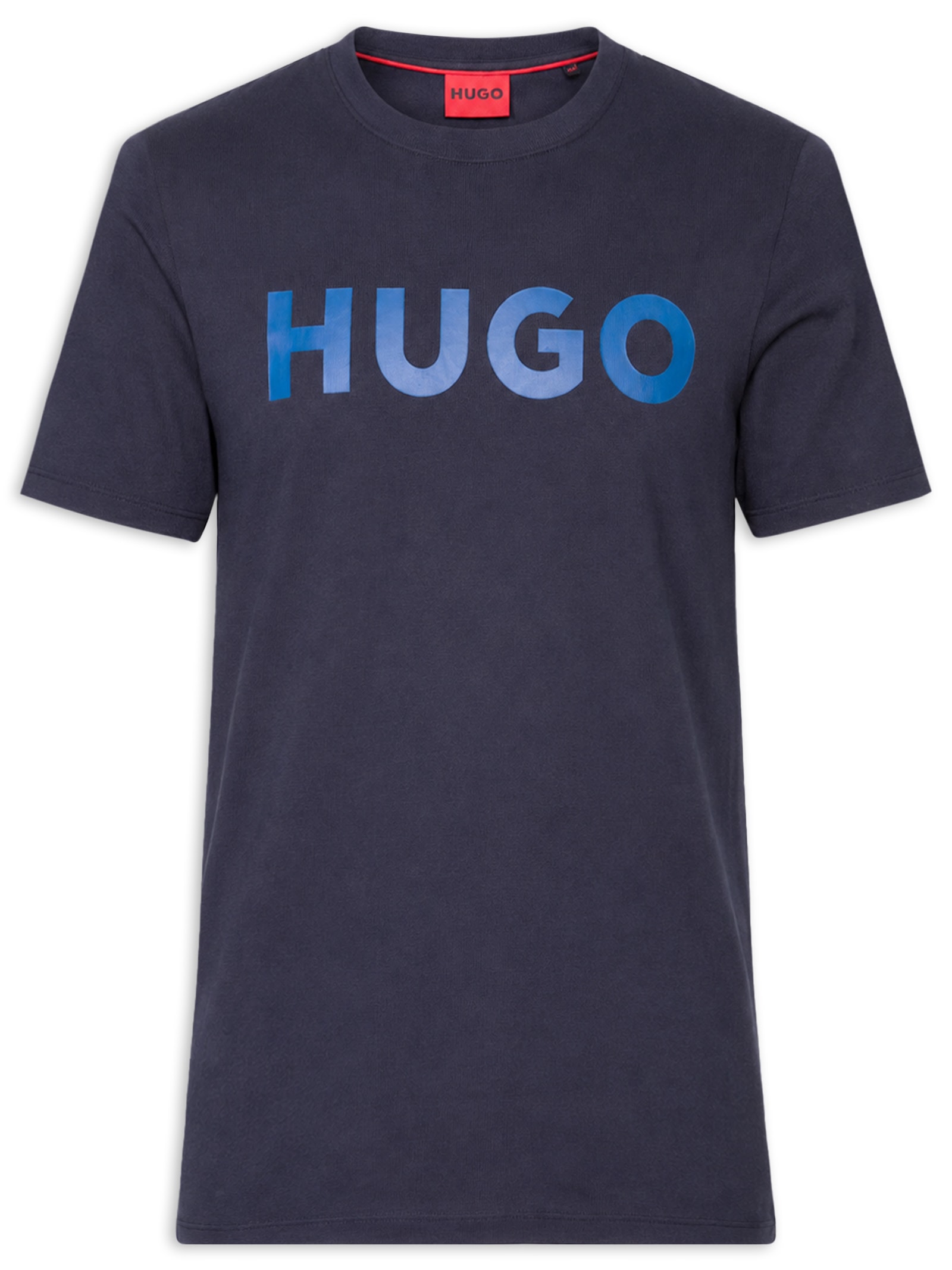 Camiseta Masculina Manga Curta Gola Careca Dulivio Azul Hugo