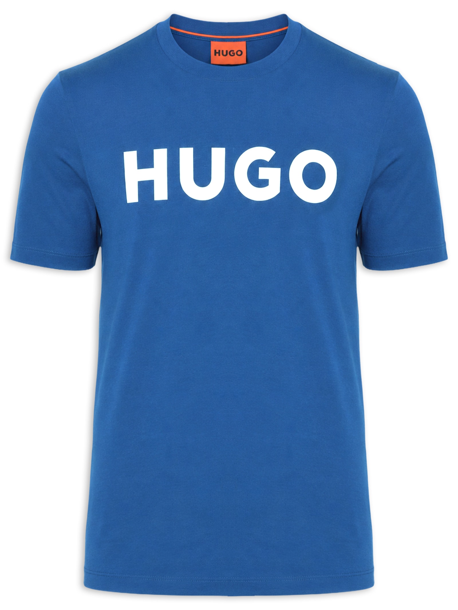 Camiseta Masculina Manga Curta Gola Careca Dulivio Azul Hugo