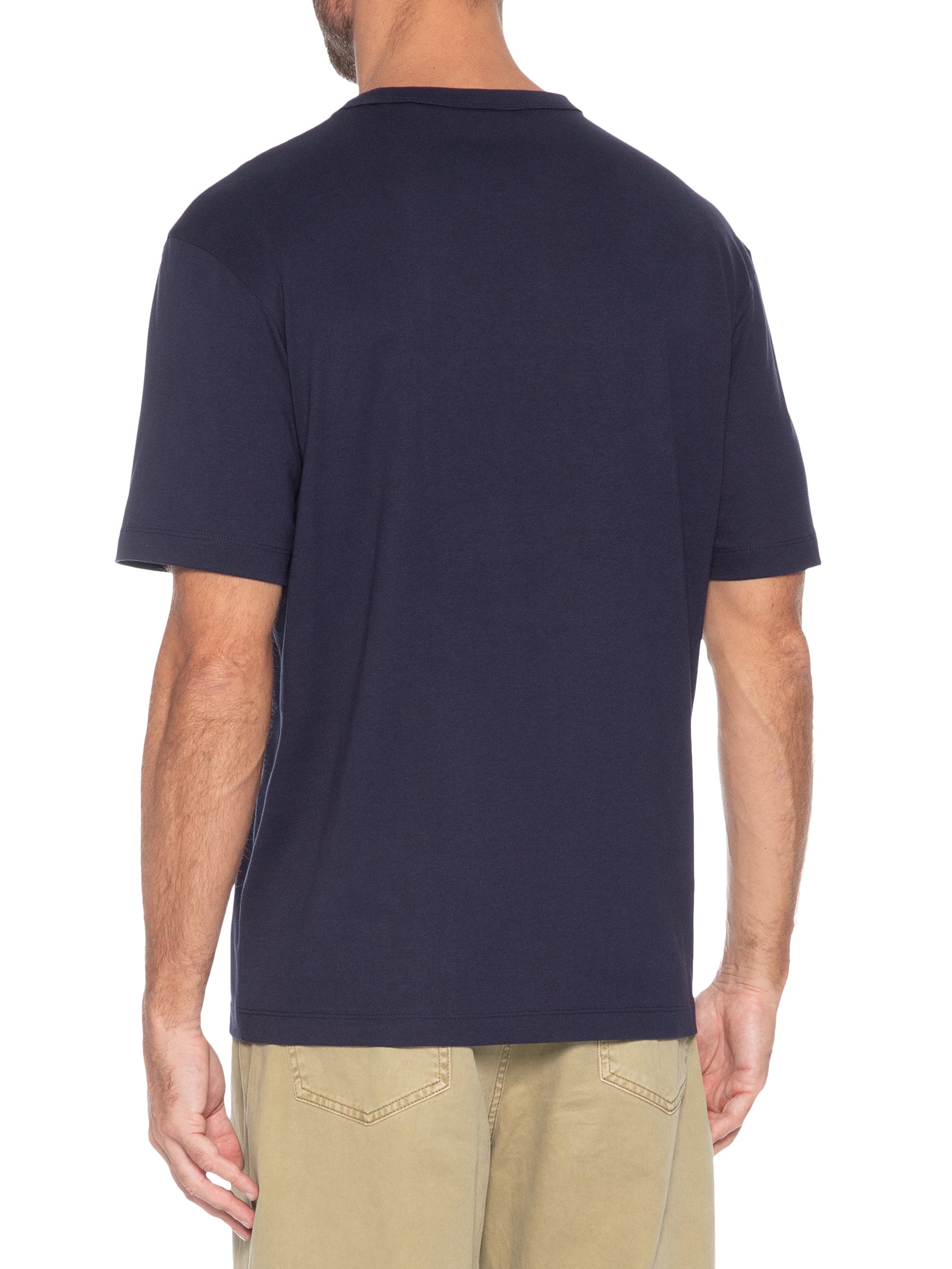 Camiseta Masculina Manga Curta Gola Careca Durstee Azul Hugo
