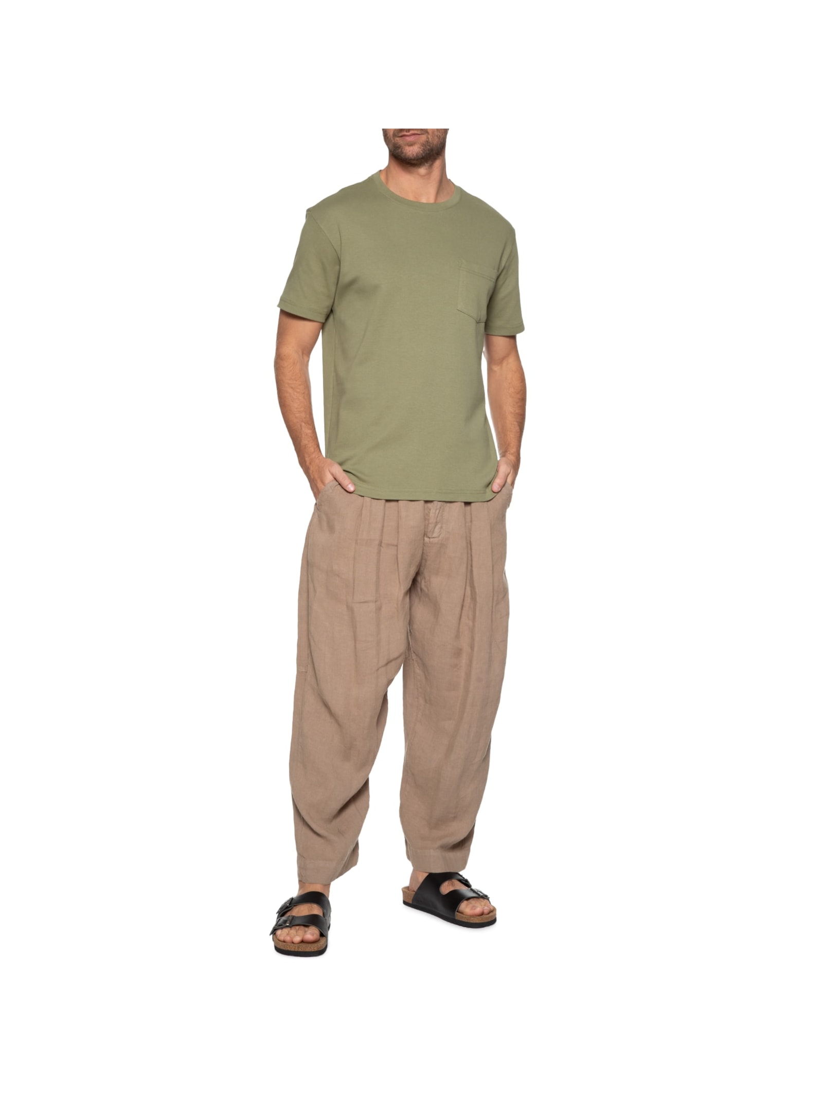 Camiseta Masculina Manga Curta Gola Careca E Basics Organic Cotton Verde Osklen