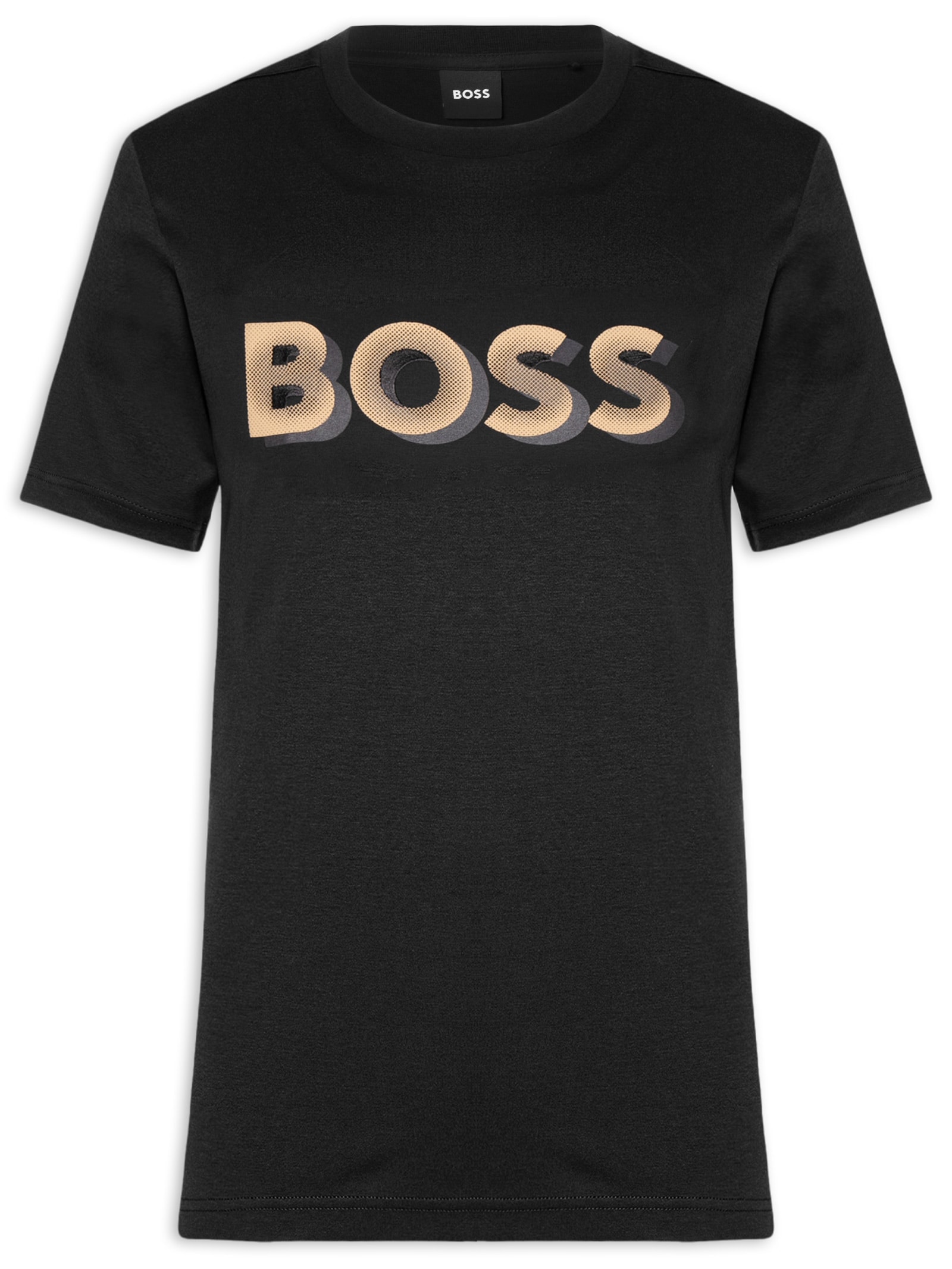 Camiseta Masculina Manga Curta Gola Careca H-Thompson  Preto Boss