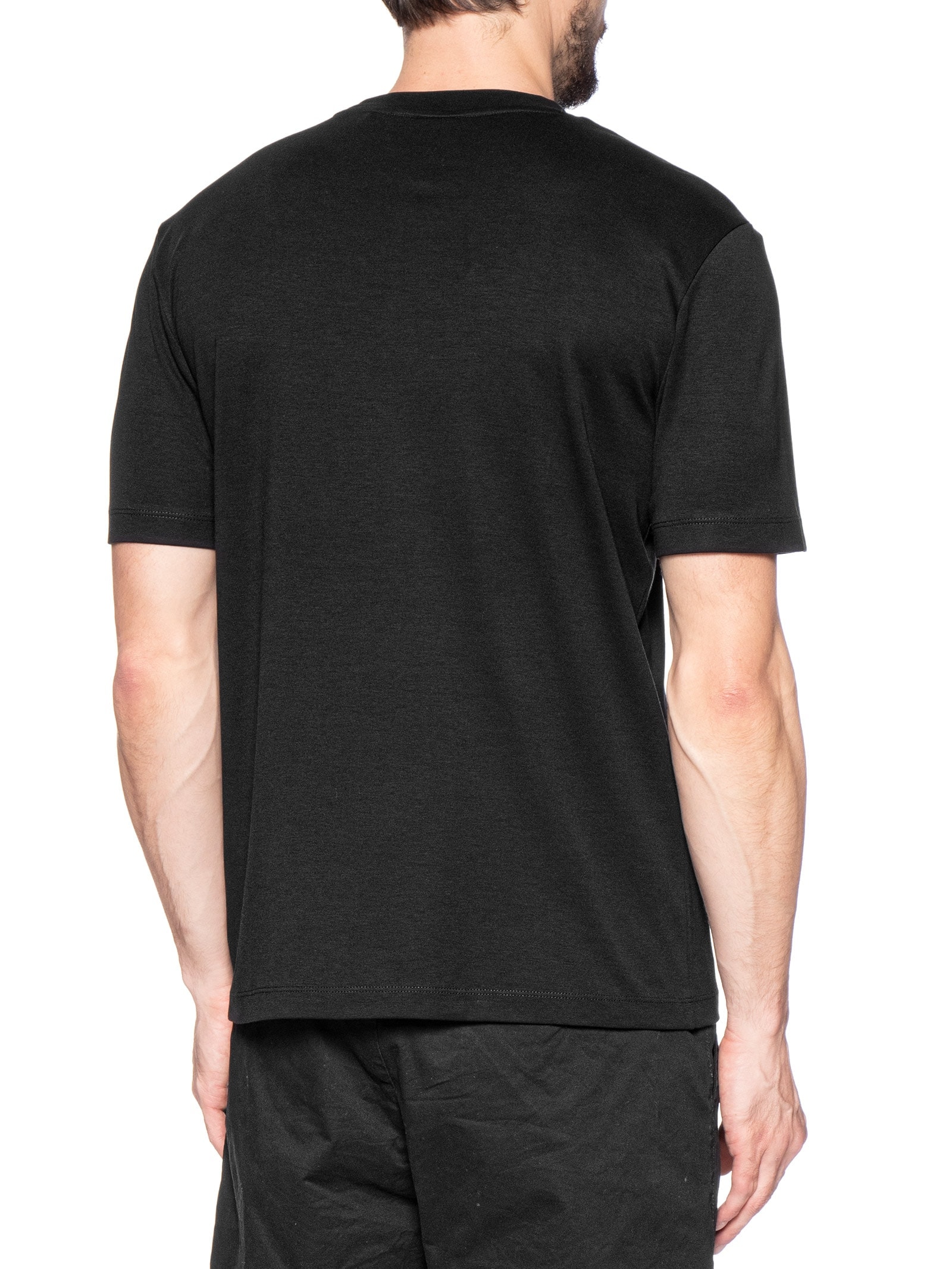 Camiseta Masculina Manga Curta Gola Careca H-Thompson  Preto Boss
