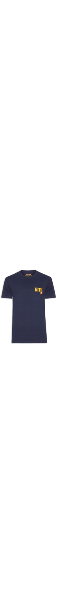 Camiseta Masculina Manga Curta Gola Careca Kite Over - Azul