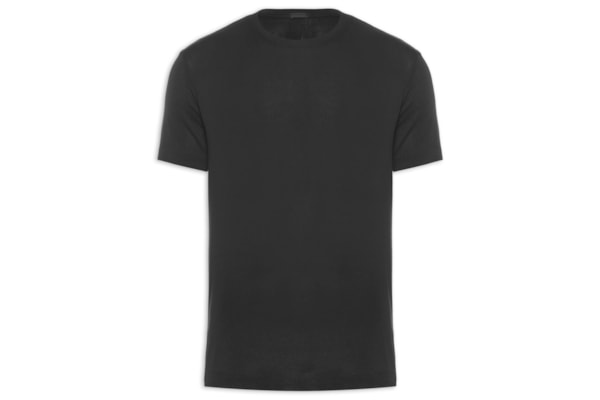 Camiseta Masculina Manga Curta Gola Careca Knit Night - Preto