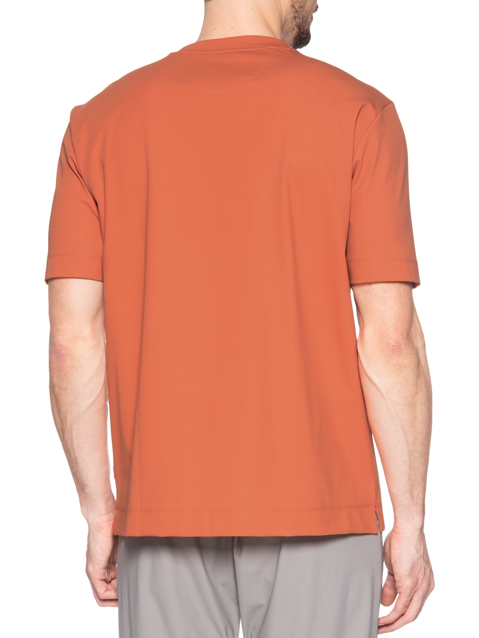 Camiseta Masculina Manga Curta Gola Careca L Max  Collab Aston Martin  Laranja Boss