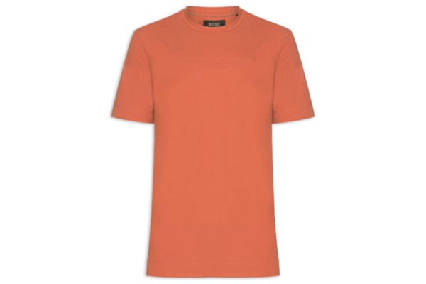 Camiseta Masculina Manga Curta Gola Careca L - Max  Collab Aston Martin  - Laranja