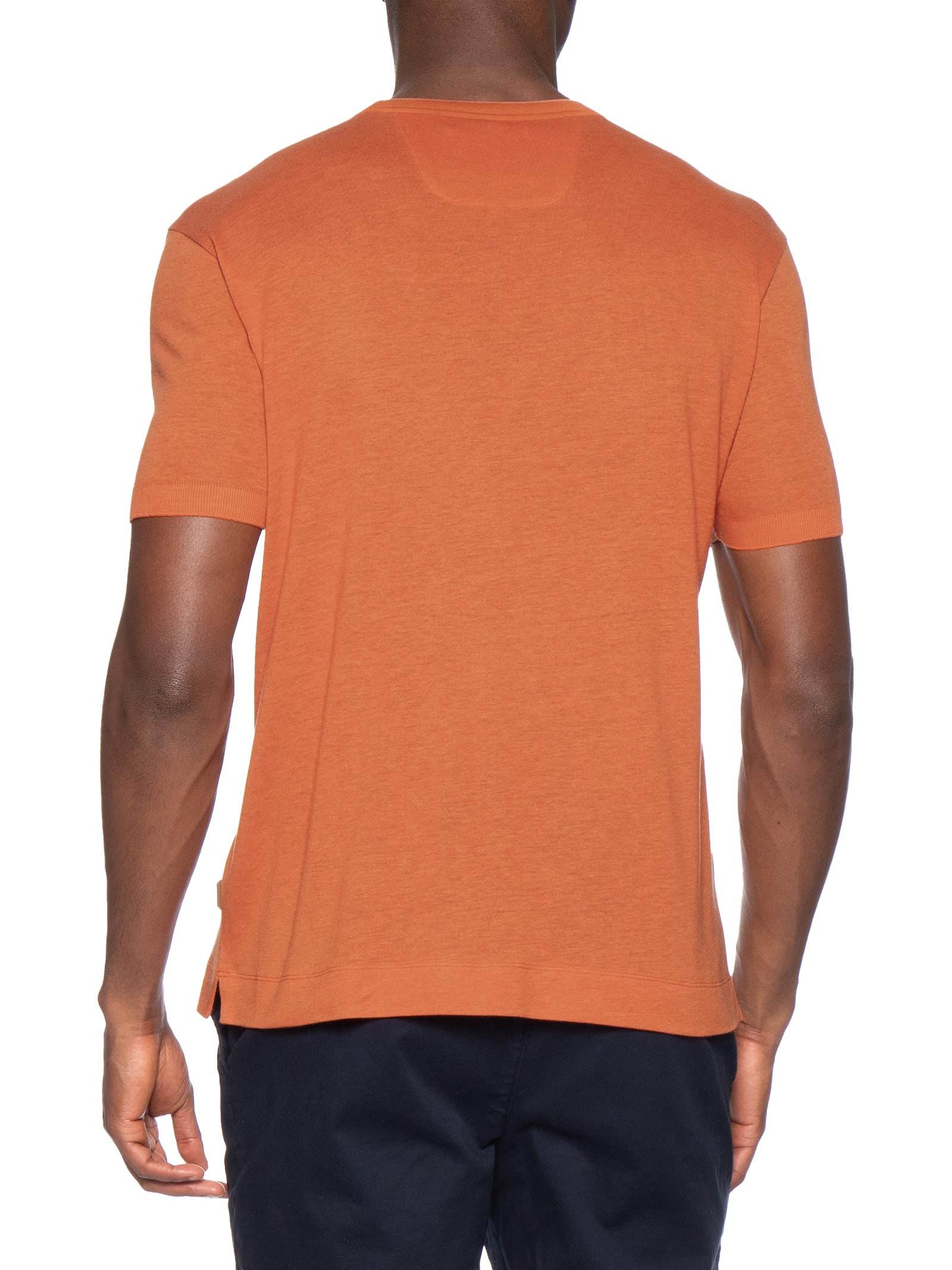 Camiseta Masculina Manga Curta Gola Careca L-Tyler Collab Aston Martin Laranja Boss