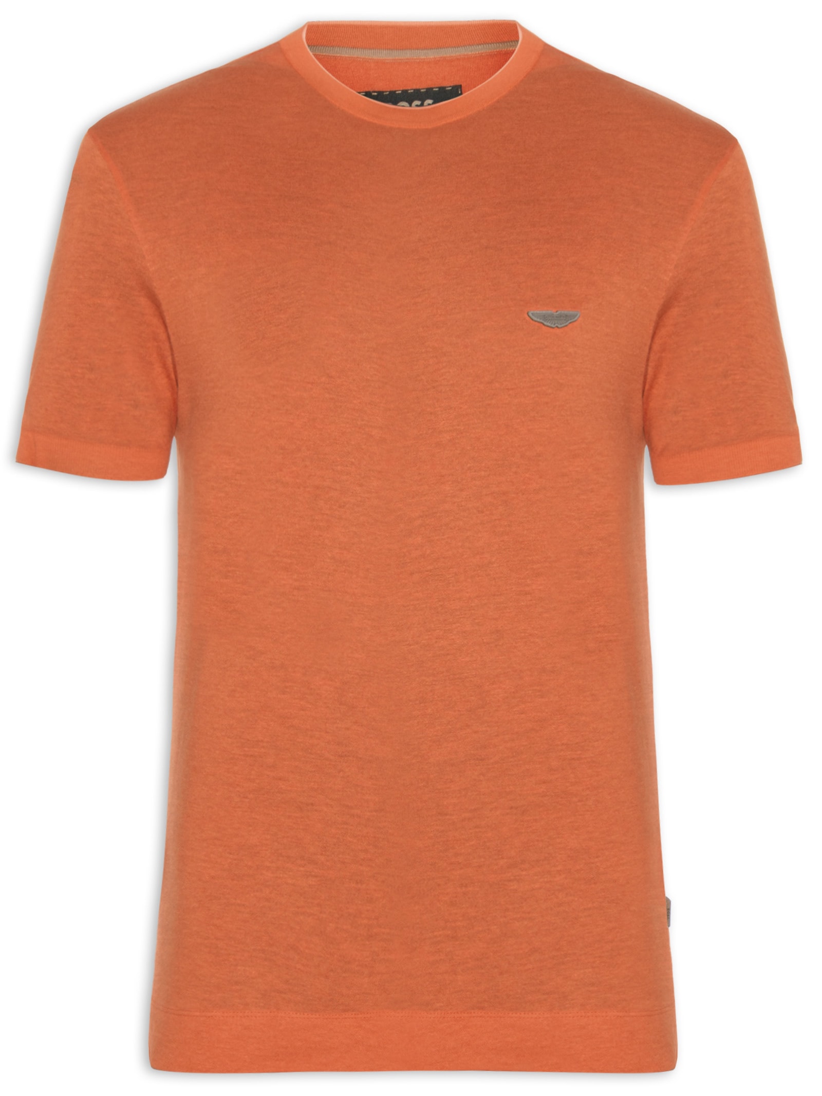 Camiseta Masculina Manga Curta Gola Careca L-Tyler Collab Aston Martin Laranja Boss