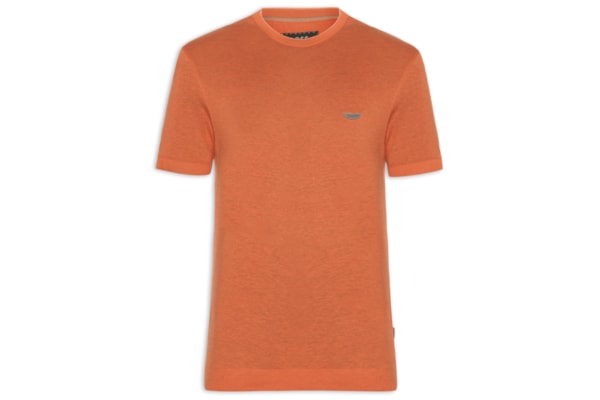 Camiseta Masculina Manga Curta Gola Careca L-Tyler - Collab Aston Martin - Laranja